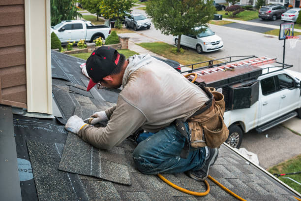 Professional Emergency Roof Repair technician working in Lowell, OH